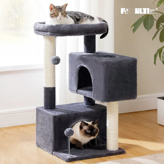 The Ultimate Cat Mansion with Sisal Scratchy Things for Fluffy Royals!