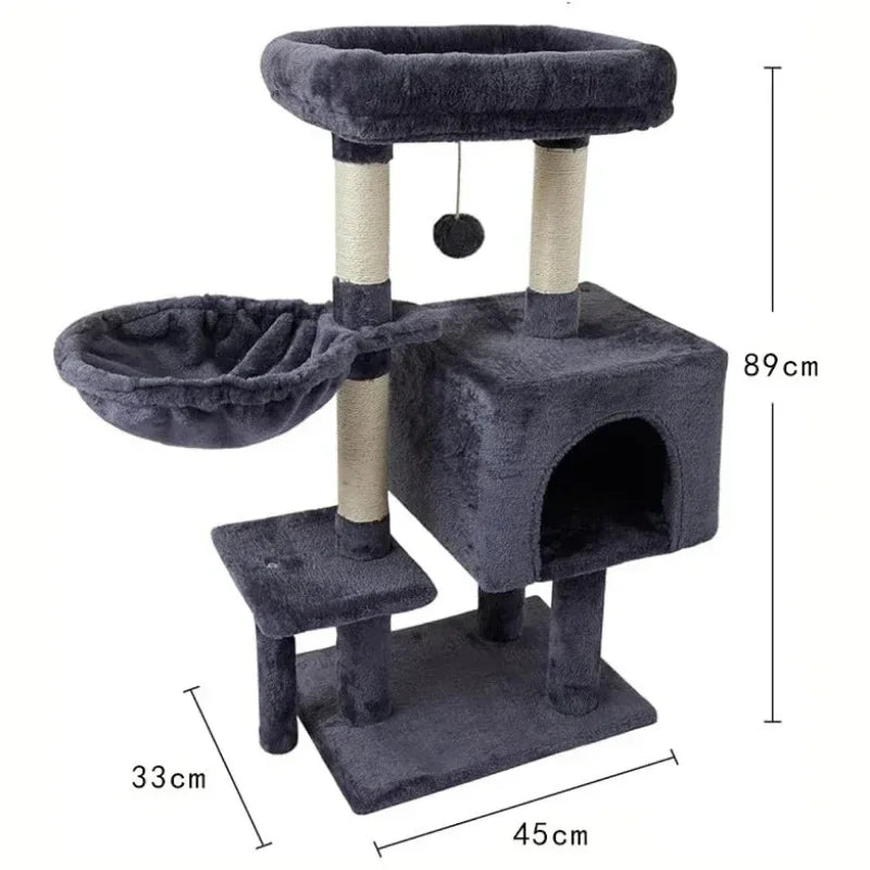 The Ultimate Cat Mansion with Sisal Scratchy Things for Fluffy Royals!